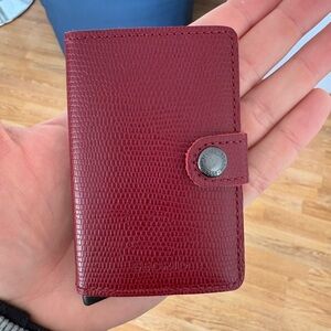 Secrid burgundy wallet